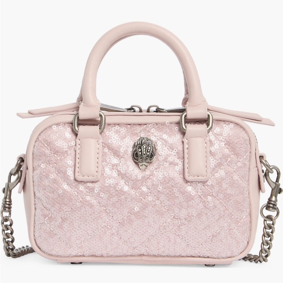 Kurt Geiger Handbags - New Kurt Geiger Mini Kensington Duffle Sequin Bag in Lilac w Dustbag
